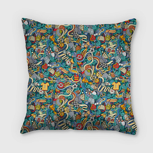 Подушка квадратная Sport / 3D-принт – фото 1