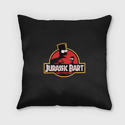 Подушка квадратная Jurassic Bart, цвет: 3D-принт