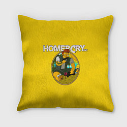 Подушка квадратная Homer Cry, цвет: 3D-принт