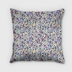 Подушка квадратная Музыкальные Ноты, цвет: 3D-принт