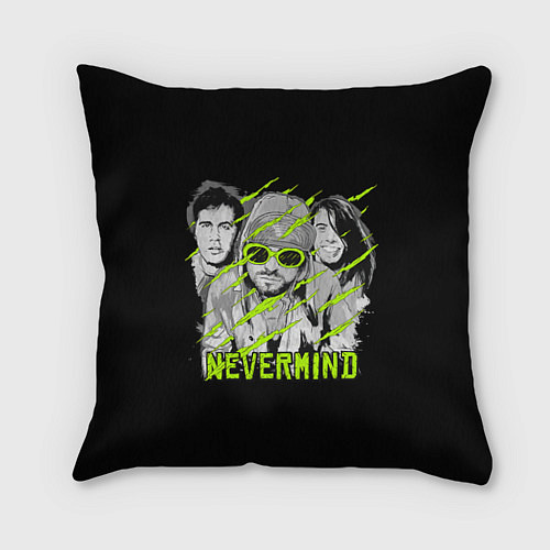 Подушка квадратная Nevermind / 3D-принт – фото 1