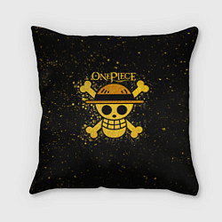 Подушка квадратная Веселый Роджер пиратов Соломенной Шляпы, цвет: 3D-принт