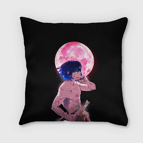 Подушка квадратная Иноске клинок рассекающий демонов арт / 3D-принт – фото 1