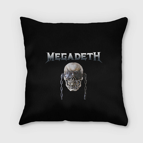 Подушка квадратная Megadeth / 3D-принт – фото 1