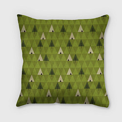 Подушка квадратная Лес Текстура, цвет: 3D-принт