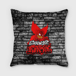 Подушка квадратная Friday Night Funkin TrickyWall, цвет: 3D-принт