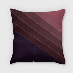 Подушка квадратная Коричнево-фиолетовый узор, цвет: 3D-принт