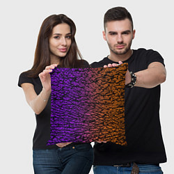 Подушка квадратная Градиентный разлом 3D 3Д, цвет: 3D-принт — фото 2