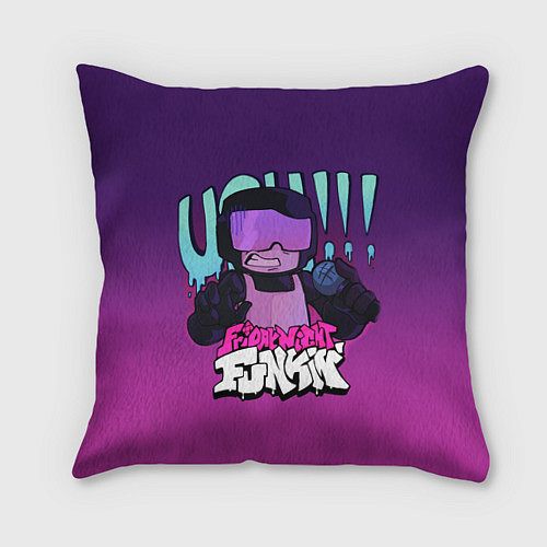 Подушка квадратная Сержант Джон Капитан / 3D-принт – фото 1