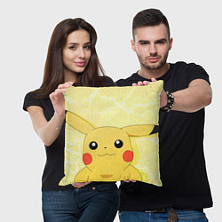 Подушка квадратная Sweet Pikachu, цвет: 3D-принт — фото 2