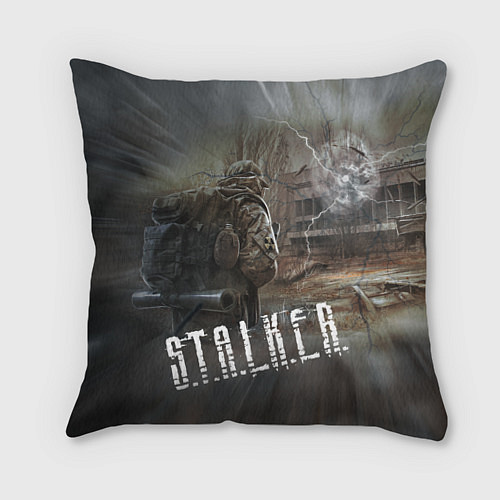 Подушка квадратная Отчуждение S T A L K E R Z / 3D-принт – фото 1