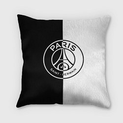 Подушка квадратная ФК ПСЖ PSG BLACK & WHITE