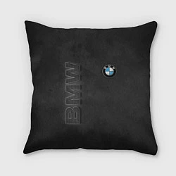 Подушка квадратная BMW LOGO AND INSCRIPTION, цвет: 3D-принт