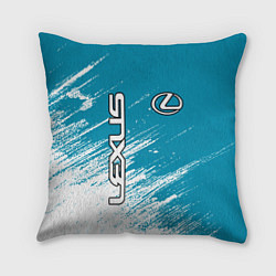 Подушка квадратная Лексус Lexus, цвет: 3D-принт