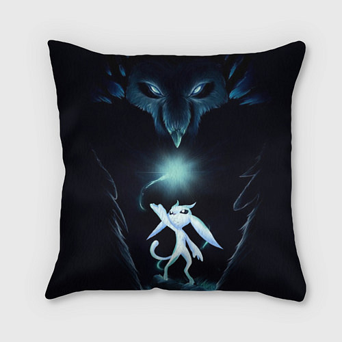 Подушка квадратная Дух-хранитель Ори / 3D-принт – фото 1
