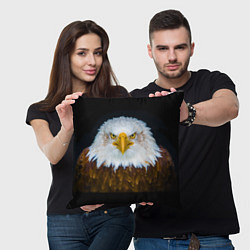Подушка квадратная Белоголовый орлан, цвет: 3D-принт — фото 2