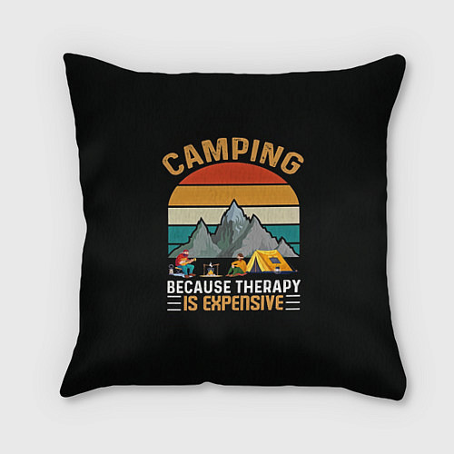 Подушка квадратная Camping / 3D-принт – фото 1