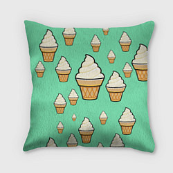 Подушка квадратная Мороженое - Ice Cream Party, цвет: 3D-принт