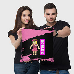 Подушка квадратная BARBIE ROBLOX РОБЛОКС Z, цвет: 3D-принт — фото 2