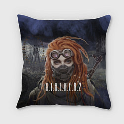 Подушка квадратная S T A L K E R С Т А Л К Е Р 2 Z, цвет: 3D-принт