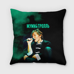 Подушка квадратная Илья Лагутенко - Мумий Тролль, цвет: 3D-принт