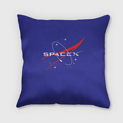 Подушка квадратная Space X, цвет: 3D-принт