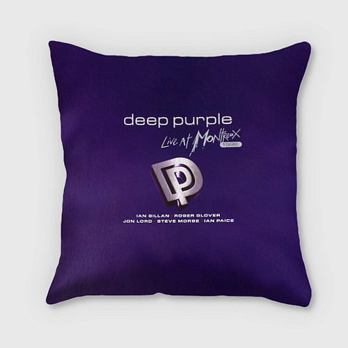 Подушка квадратная Deep Purple - Live at Montreux 1996 / 3D-принт – фото 1
