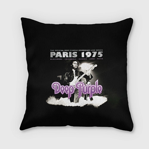 Подушка квадратная Deep Purple - Paris 1975 / 3D-принт – фото 1