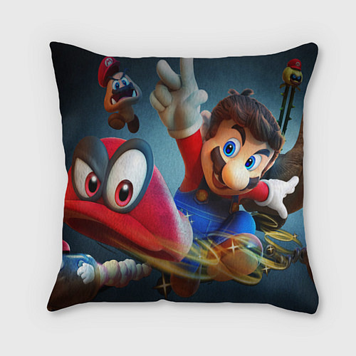 Подушка квадратная Mario / 3D-принт – фото 1
