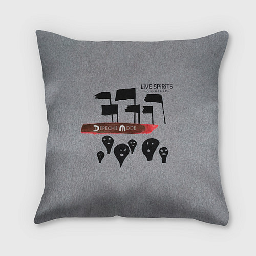 Подушка квадратная LiVE SPiRiTS SOUNDTRACK - Depeche Mode / 3D-принт – фото 1