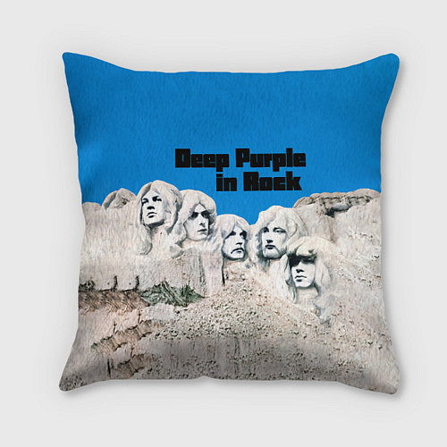 Подушка квадратная Deep Purple in Rock / 3D-принт – фото 1
