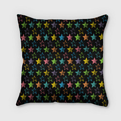 Подушка квадратная Парад звезд, цвет: 3D-принт