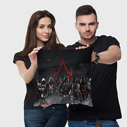 Подушка квадратная All Assassins, цвет: 3D-принт — фото 2