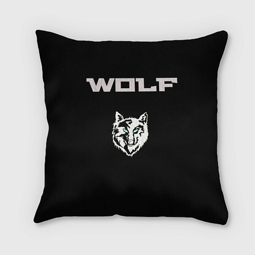 Подушка квадратная Beautiful wolf / 3D-принт – фото 1