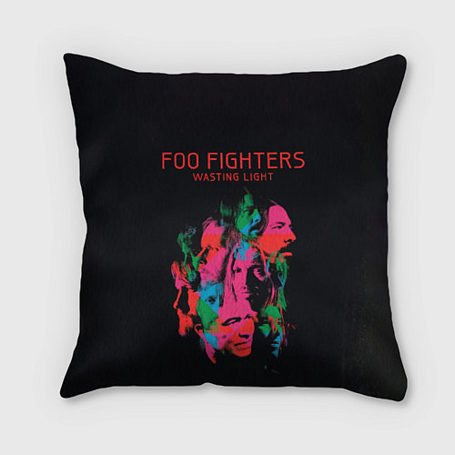 Подушка квадратная Wasting Light - Foo Fighters / 3D-принт – фото 1
