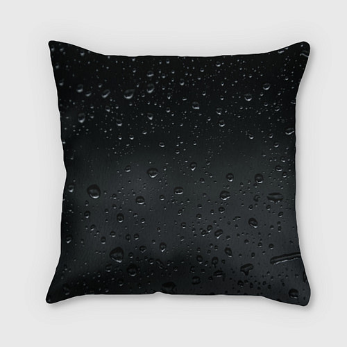 Подушка квадратная Ночной дождь / 3D-принт – фото 1