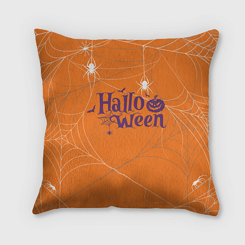 Подушка квадратная Паутинка на хэллоуин / 3D-принт – фото 1