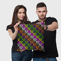 Подушка квадратная Damiano David Colors, цвет: 3D-принт — фото 2