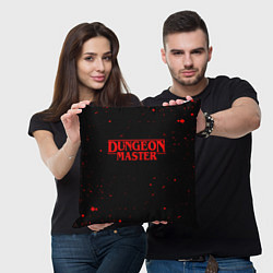 Подушка квадратная DUNGEON MASTER BLOOD ГАЧИМУЧИ, цвет: 3D-принт — фото 2