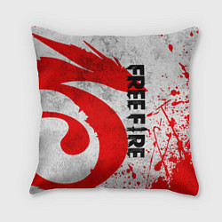 Подушка квадратная GARENA FREE FIRE ЛОГО ИГРЫ, ДРАКОН, цвет: 3D-принт