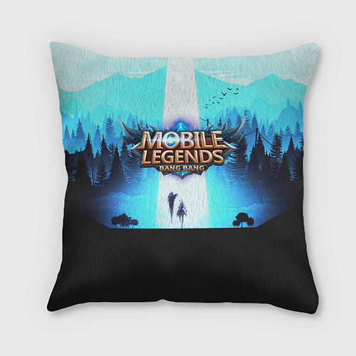 Подушка квадратная MOBILE LEGENDS BANG BANG МОБА ЛЕГЕНДС / 3D-принт – фото 1