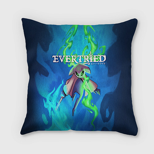 Подушка квадратная EVERTRIED РОЛЕВАЯ ИГРА / 3D-принт – фото 1