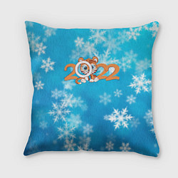 Подушка квадратная Новый год Тигра 2022 Рождество, цвет: 3D-принт