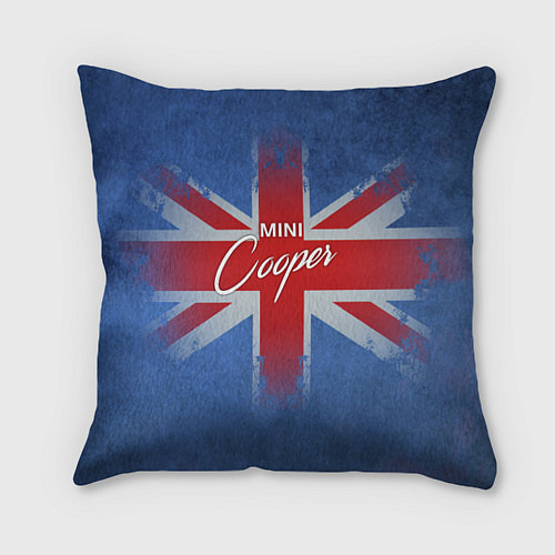 Подушка квадратная Mini cooper Великобритания / 3D-принт – фото 1