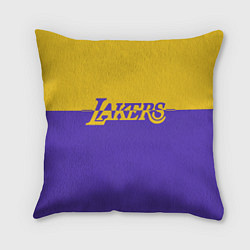 Подушка квадратная KobeBryant Los Angeles Lakers,, цвет: 3D-принт