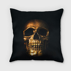 Подушка квадратная Gold Skull