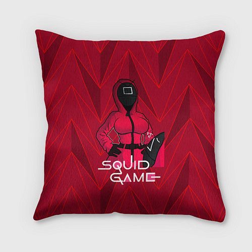 Подушка квадратная Squid game / 3D-принт – фото 1