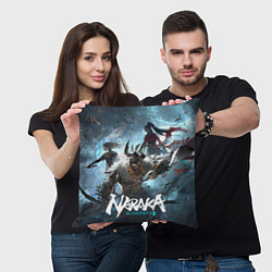 Подушка квадратная Naraka team, цвет: 3D-принт — фото 2