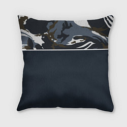 Подушка квадратная Камуфляж 2 0, цвет: 3D-принт