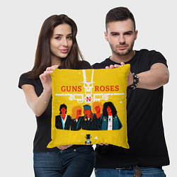 Подушка квадратная GNR Art, цвет: 3D-принт — фото 2